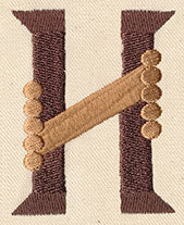 Steampunk Letter H - Uppercase - Image 3