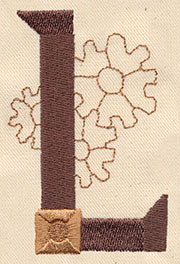 Steampunk Letter L - Uppercase - Image 2
