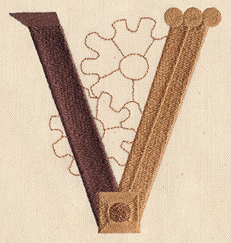 Steampunk Letter V - Uppercase - Image 6