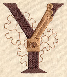 Steampunk Letter Y - Uppercase - Image 2