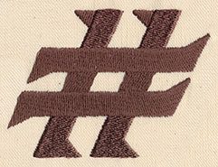 Steampunk Punctuation - Number Sign - Image 2