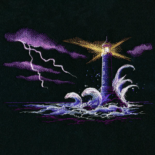Storm At Sea Lighthouse - Image 3