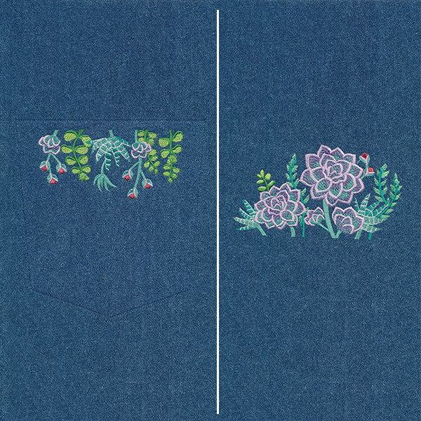 Succulent Details Flower Pocket - Image 2