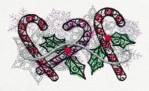 Sugar Plum - Candy Cane Border - Image 3