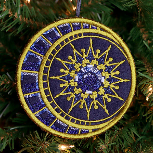 Sun and Moon Celestial Ornament (In-the-Hoop) - Image 3