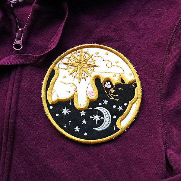 Sun & Moon Cat Patch (In-the-Hoop) - Image 6
