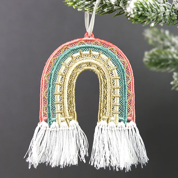 Sunny and Bright Rainbow Ornament (Lace) - Image 12