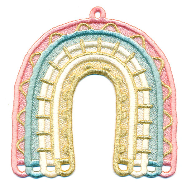 Sunny and Bright Rainbow Ornament (Lace) - Image 15