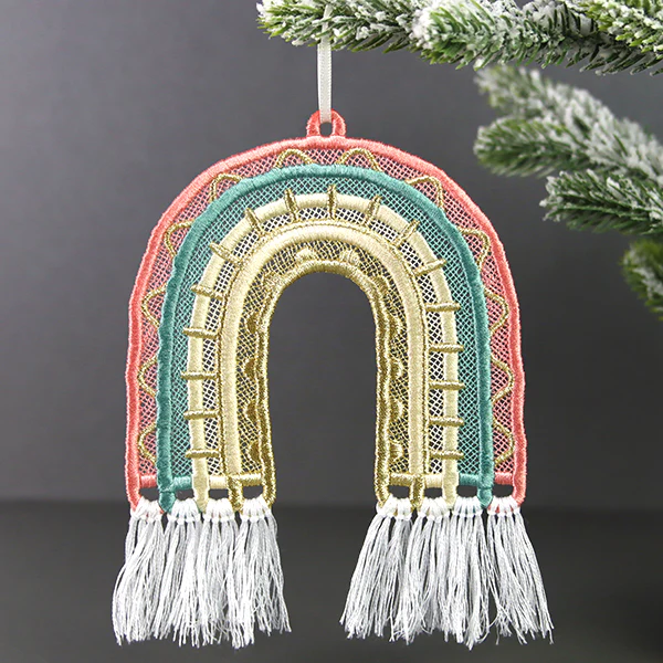 Sunny and Bright Rainbow Ornament (Lace) - Image 3