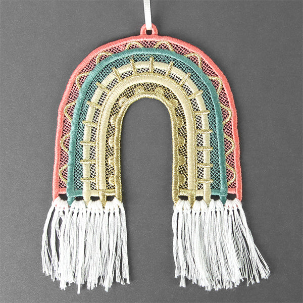 Sunny and Bright Rainbow Ornament (Lace) - Image 4