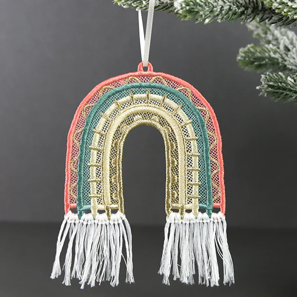 Sunny and Bright Rainbow Ornament (Lace) - Image 6