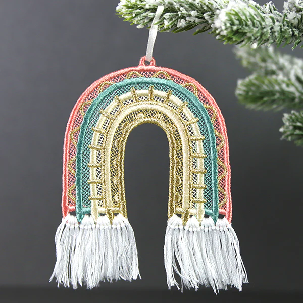 Sunny and Bright Rainbow Ornament (Lace) - Image 9