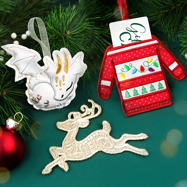 Sweet Dragon Ornament (In-the-Hoop) - Image 3