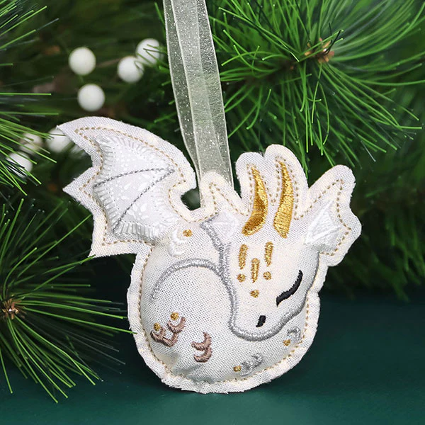 Sweet Dragon Ornament (In-the-Hoop) - Image 4