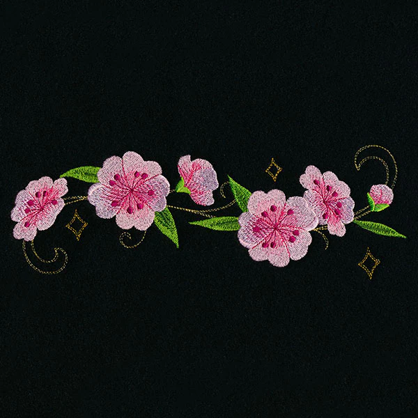 Swirling Gilded Blossoms - Horizontal Border - Image 5