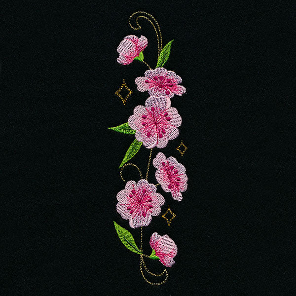 Swirling Gilded Blossoms - Vertical Border - Image 9