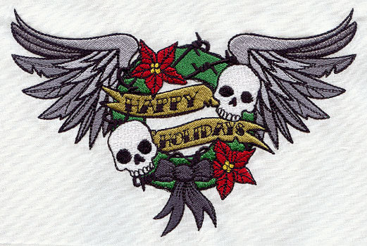 Tattoo Christmas - Happy Holidays Wreath - Image 2