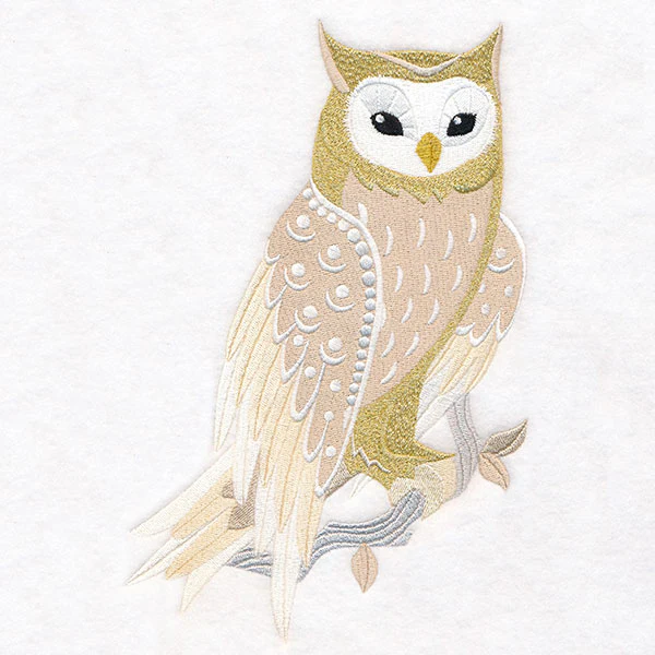 Textured for Christmas Woodland Owl - Image 3