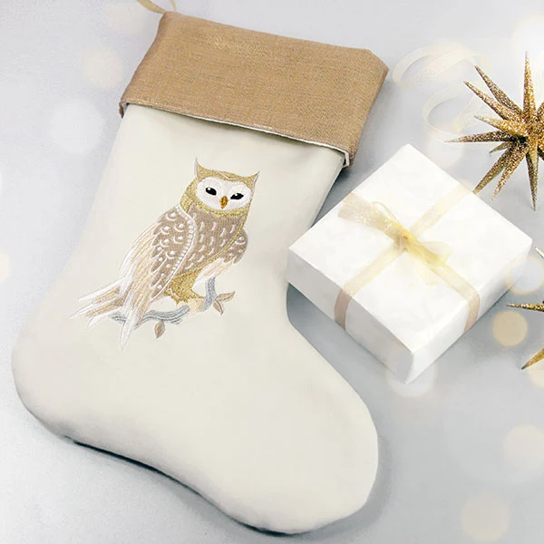Textured for Christmas Woodland Owl - Image 4