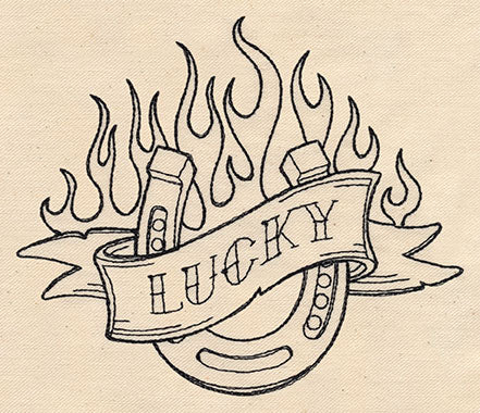 Thread Tattoos - Lucky Horseshoe - Image 2