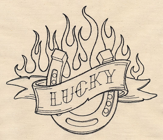 Thread Tattoos - Lucky Horseshoe - Image 4