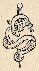 Thread Tattoos - Snake and Dagger - Image 3