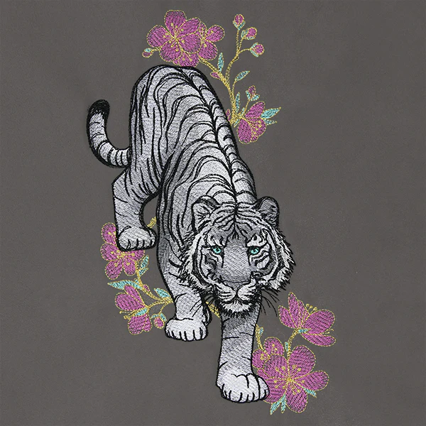 Tiger in Cherry Blossoms - Image 2