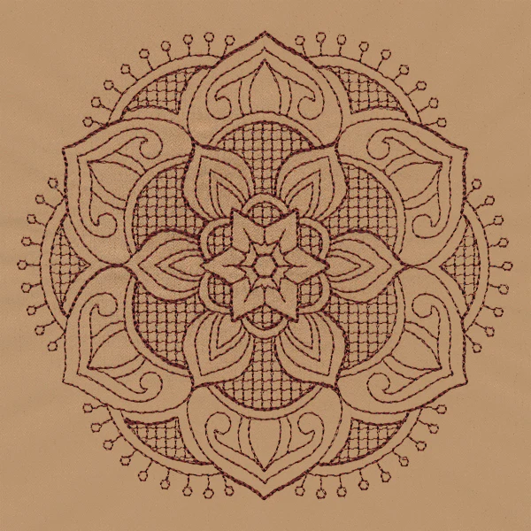Trapunto Flower Medallion - Image 3