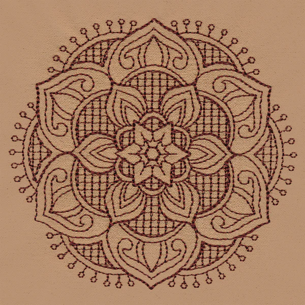 Trapunto Flower Medallion - Image 4