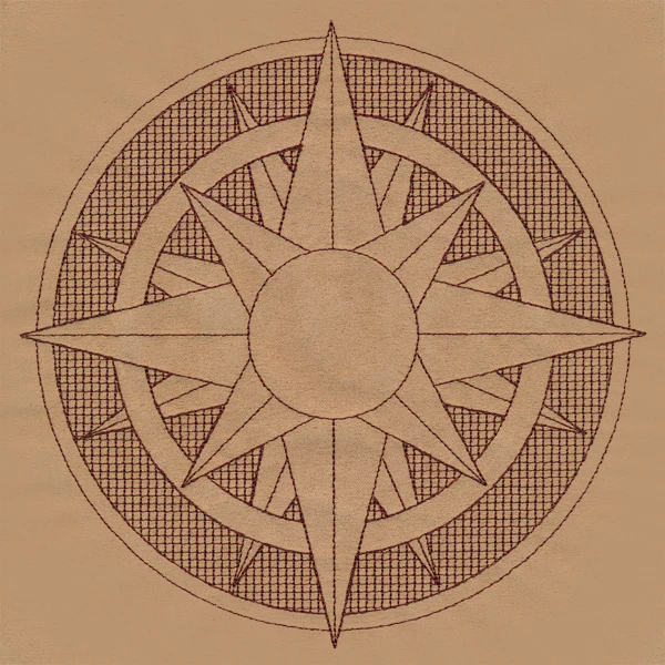 Trapunto Sun Medallion - Image 6