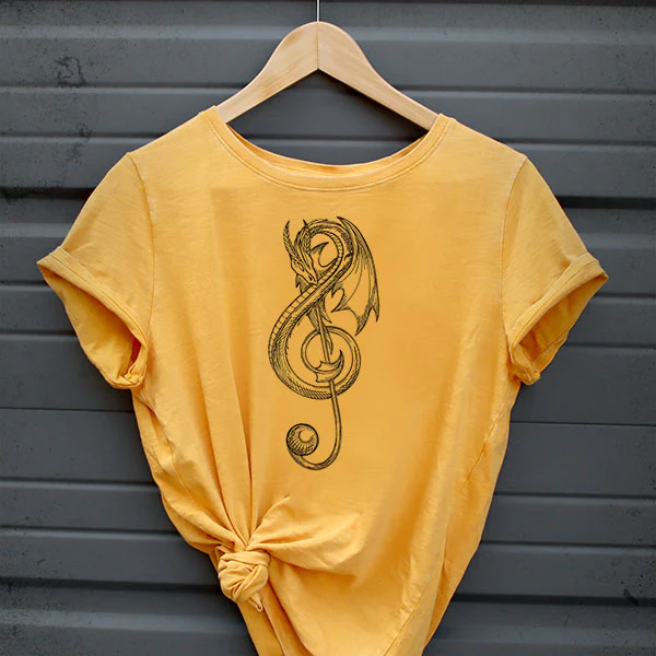 Treble Clef Dragon Etching - Image 12