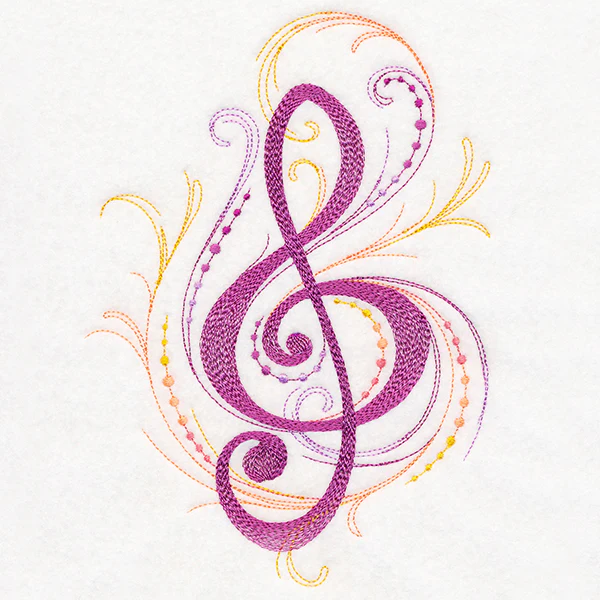 Treble Clef Flourish - Image 2