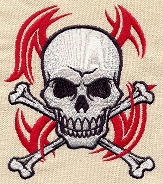 Tribal Skull and Crossbones - Image 3