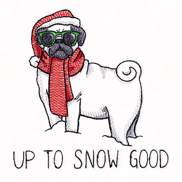 Up To Snow Good Pug - Image 4