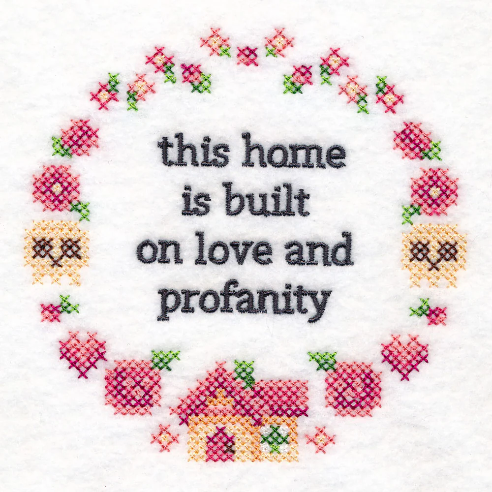 Snarky Samplers - Love and Profanity (Cross Stitch) - Image 4