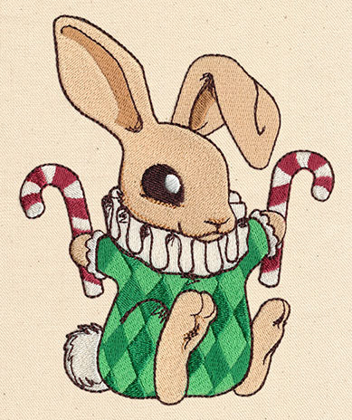 Vintage Baby Christmas Bunny - Image 2