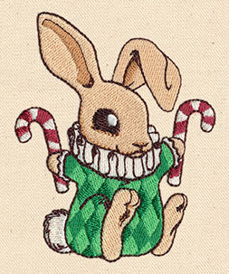 Vintage Baby Christmas Bunny - Image 3