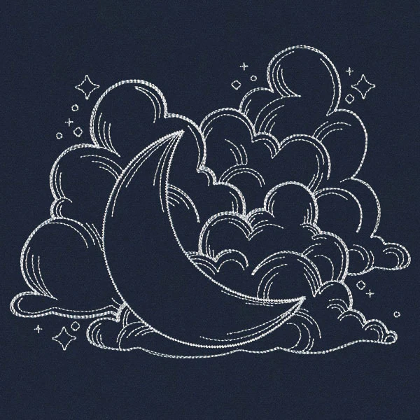 Vintage Celestial - Moon and Clouds - Image 6