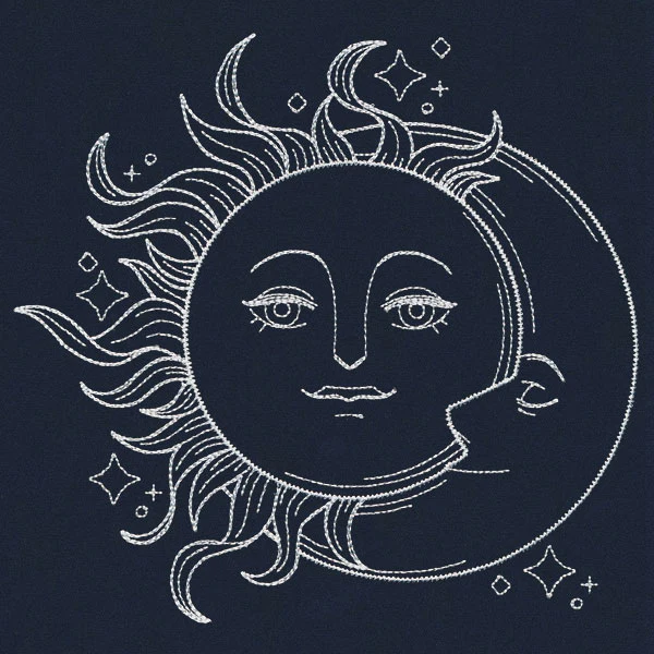 Vintage Celestial - Sun and Moon - Image 6