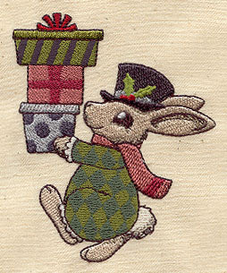 Vintage Christmas Bunny - Image 3