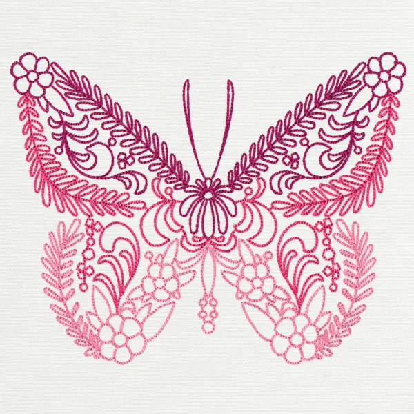 Vintage Folk Butterfly - Image 2