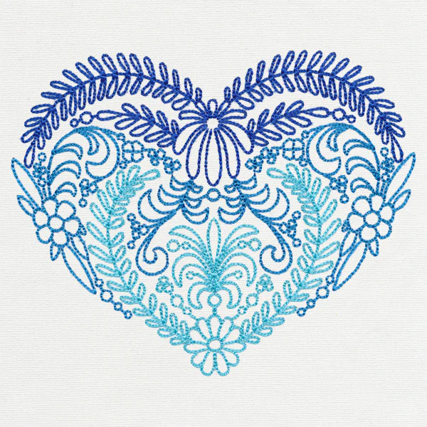 Vintage Folk Heart - Image 3