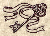 Vintage Key with Ribbon - Image 4