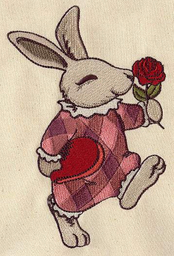 Vintage Valentine Bunny - Image 2