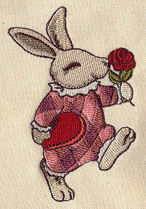 Vintage Valentine Bunny - Image 3