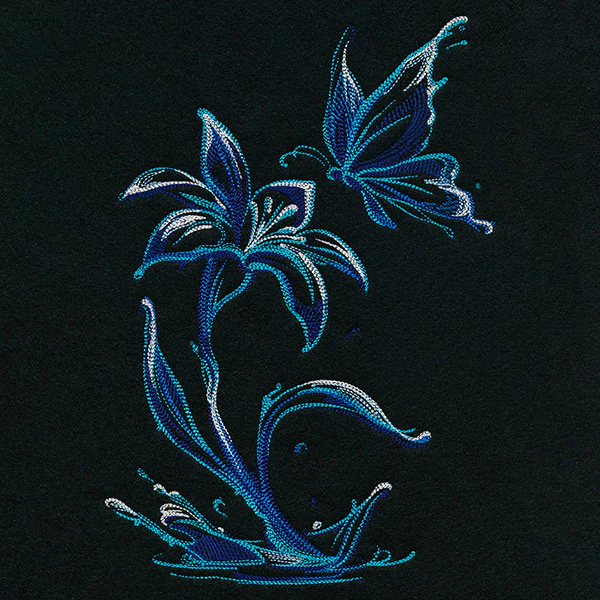 Water of Life Lily and Butterfly