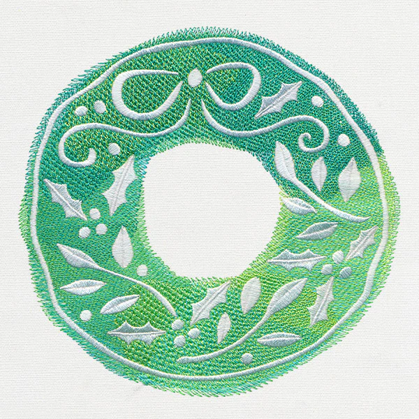 Watercolor Christmas - Wreath - Image 2