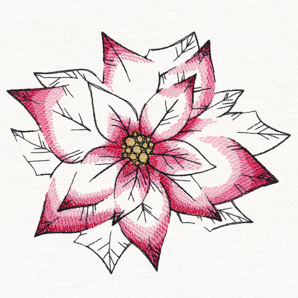 Watercolor Poinsettia - Image 2
