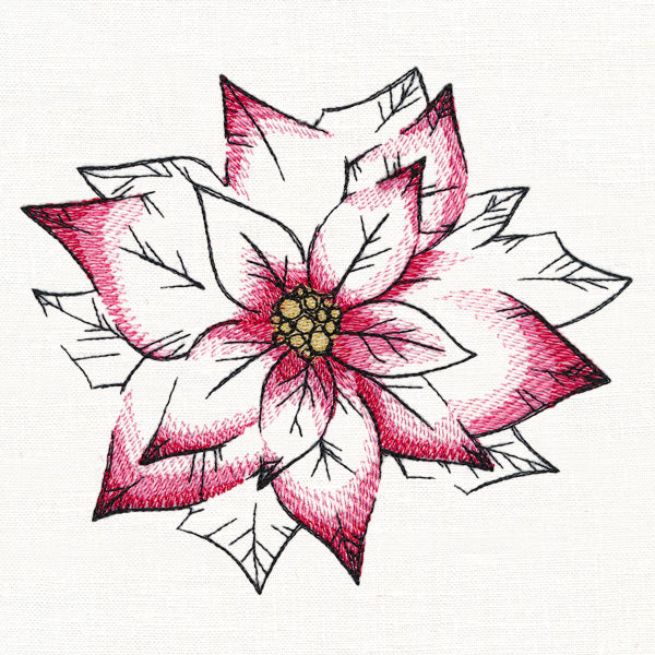 Watercolor Poinsettia - Image 3