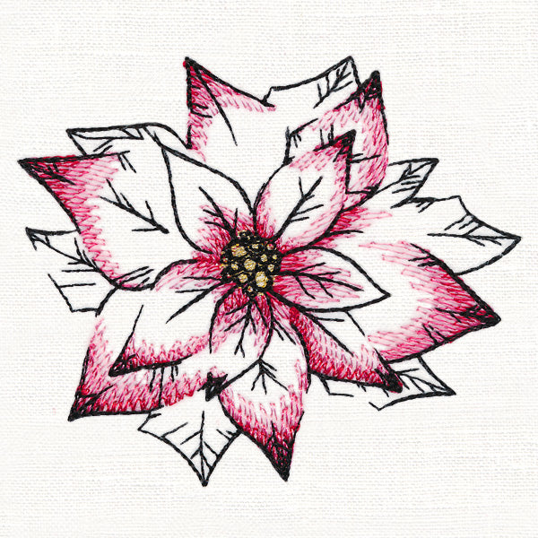 Watercolor Poinsettia - Image 4